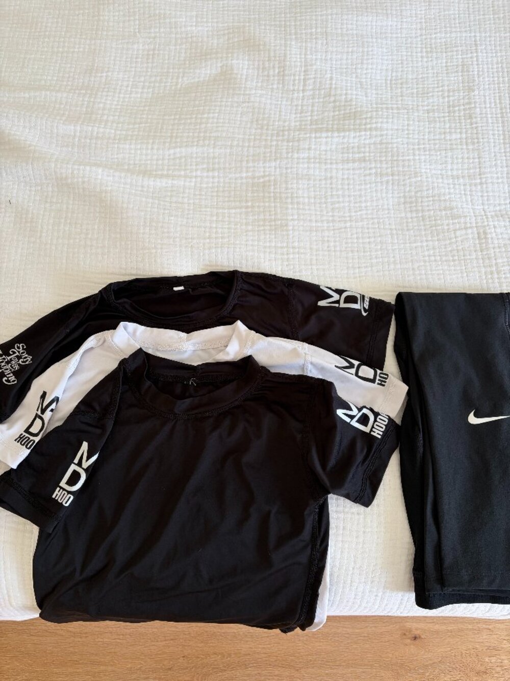Boys Bball gear - Made Hoops Tees & Nike compression legging